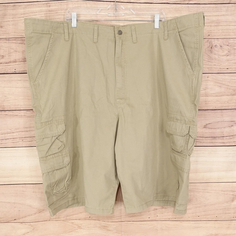 Wrangler Authentics Shorts Mens 50 Beige Cargo Cotton 11 Inseam Casual